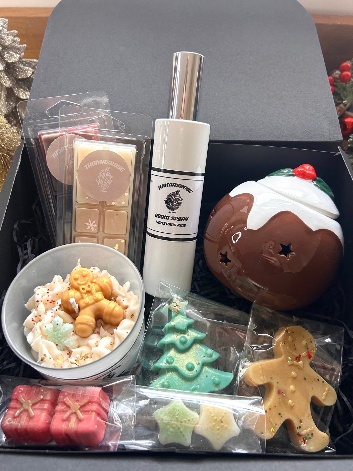 Christmas Wax & Candle Bundle - Christmas Pudding